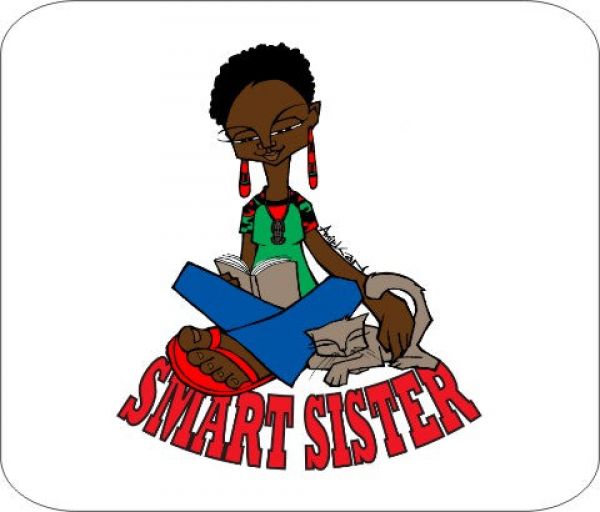 Smart Sister Black Art Mousepad